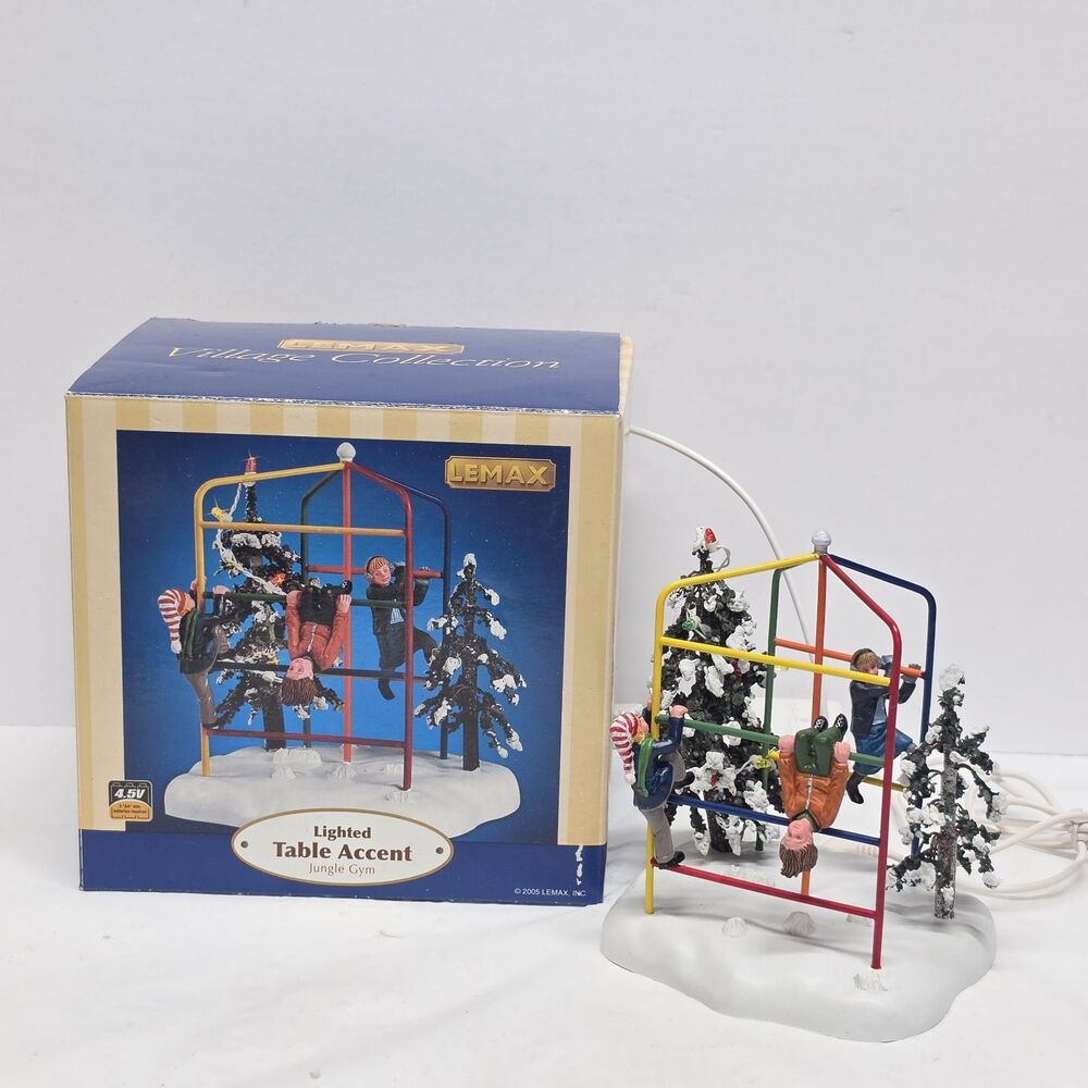 LEMAX Coventry Cove Lighted Table Accent Jungle Gym 2005 54325 Christmas Decor